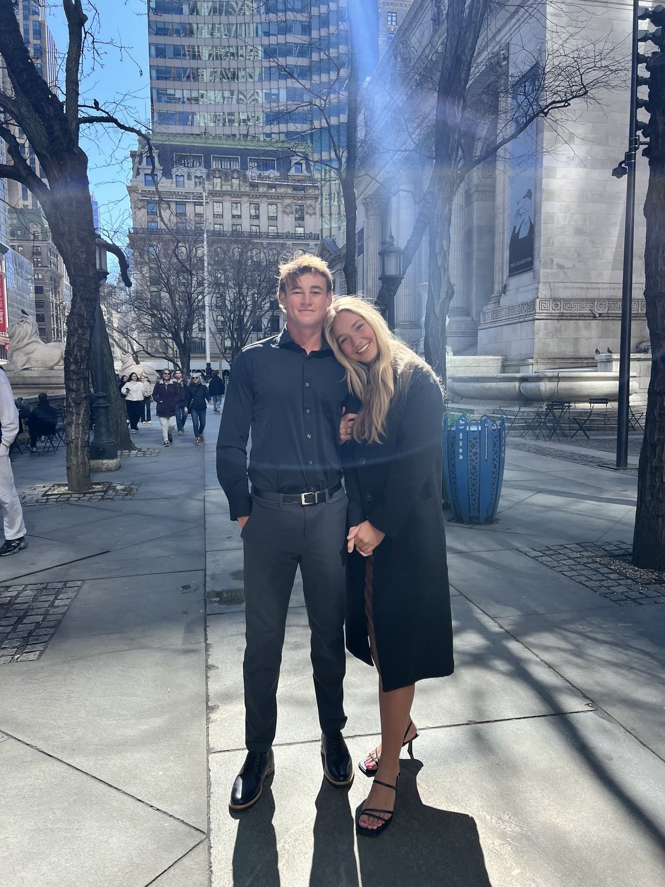 Jonah and Karlie together in the city